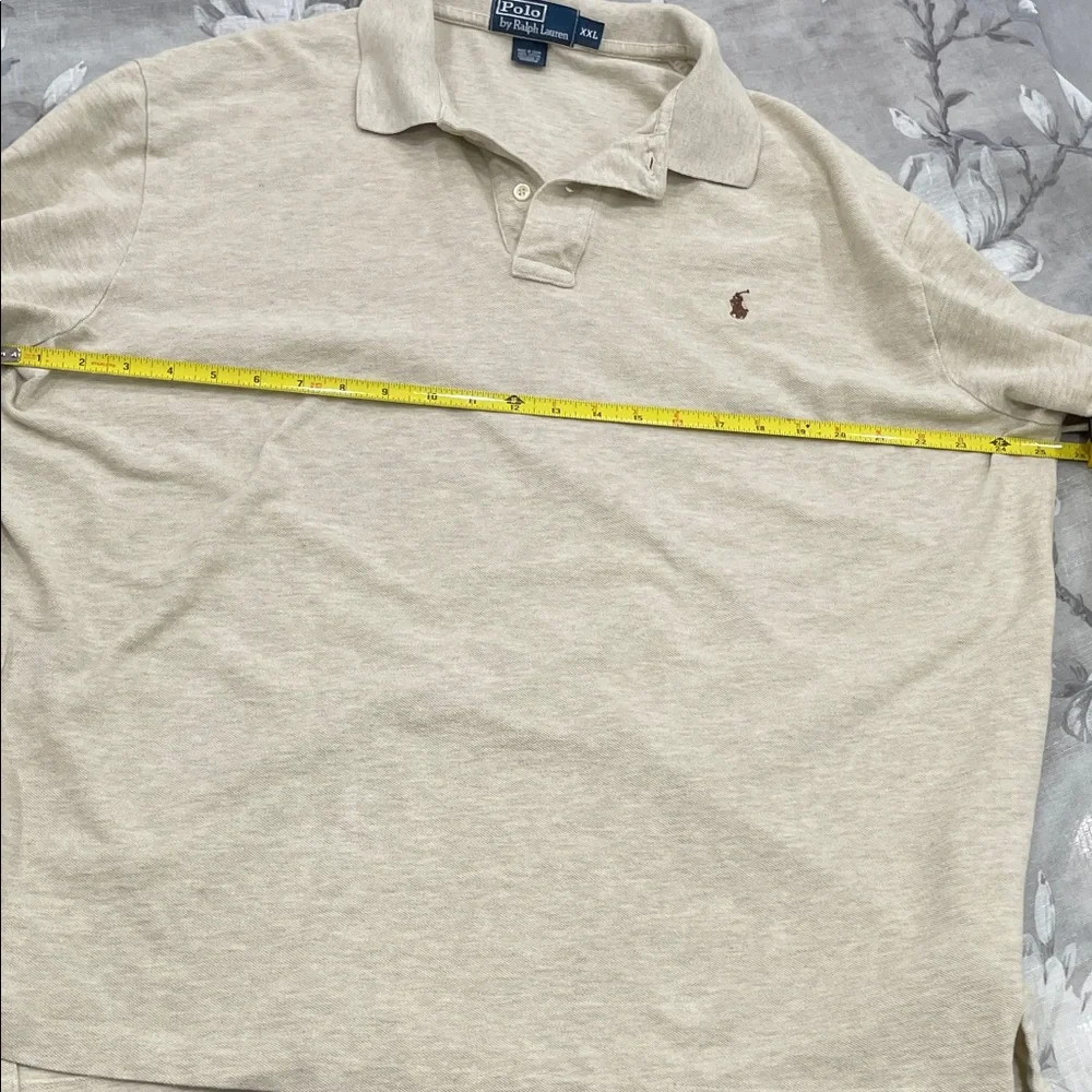 Polo Ralph Lauren Beige Long Sleeve Polo - Men’s XXL